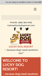 Mobile Screenshot of luckydogresort.com